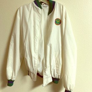 Vinatage Wimbledon Men Windbreaker Zip Up XL